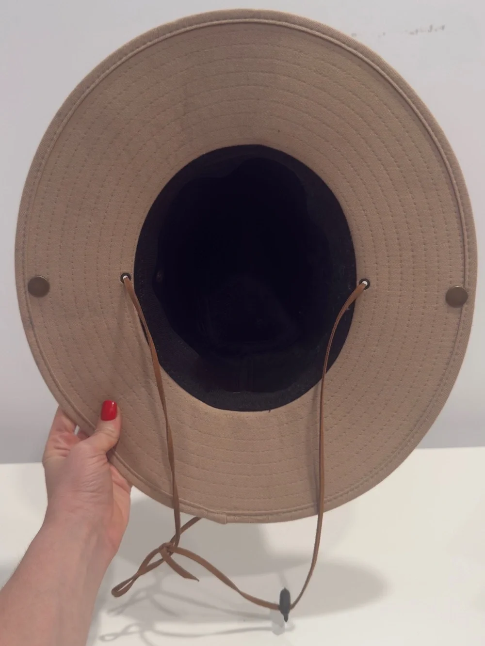 Tan Wide Brim Outdoor Fedora Hat - Unbranded